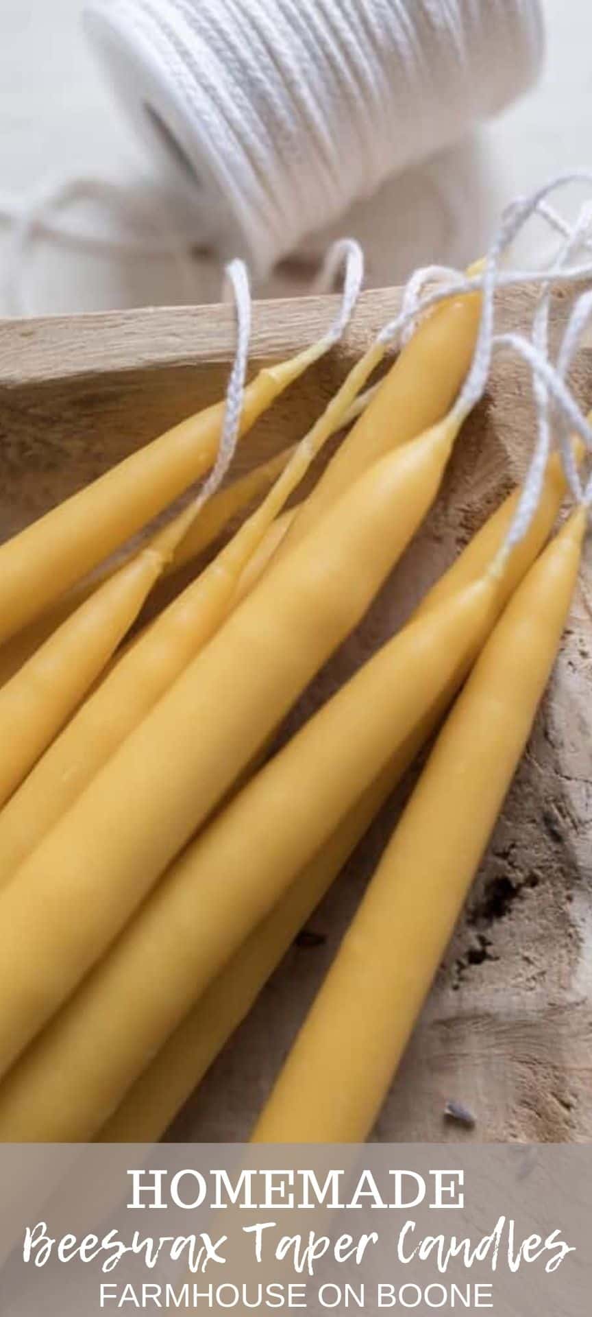 How To Make Beeswax Taper Candles Farmhouse on Boone