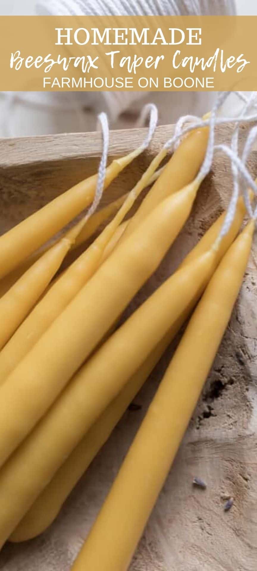 How To Make Beeswax Taper Candles Farmhouse on Boone