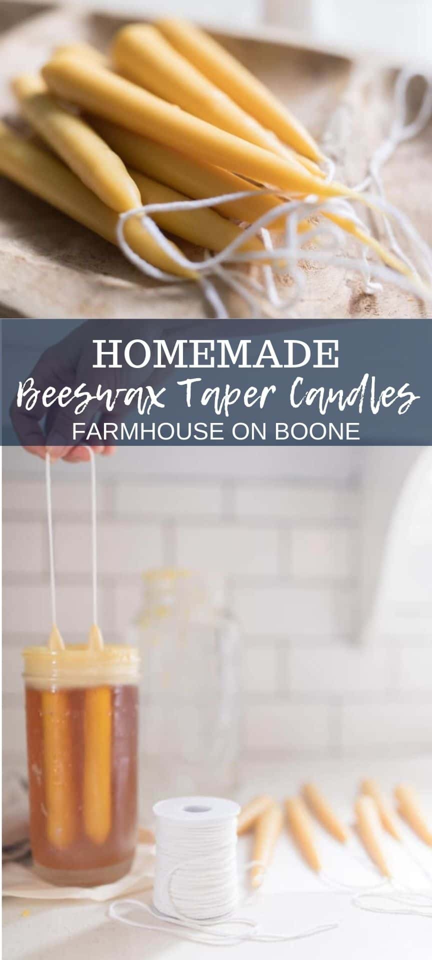 How To Make Beeswax Taper Candles Farmhouse on Boone