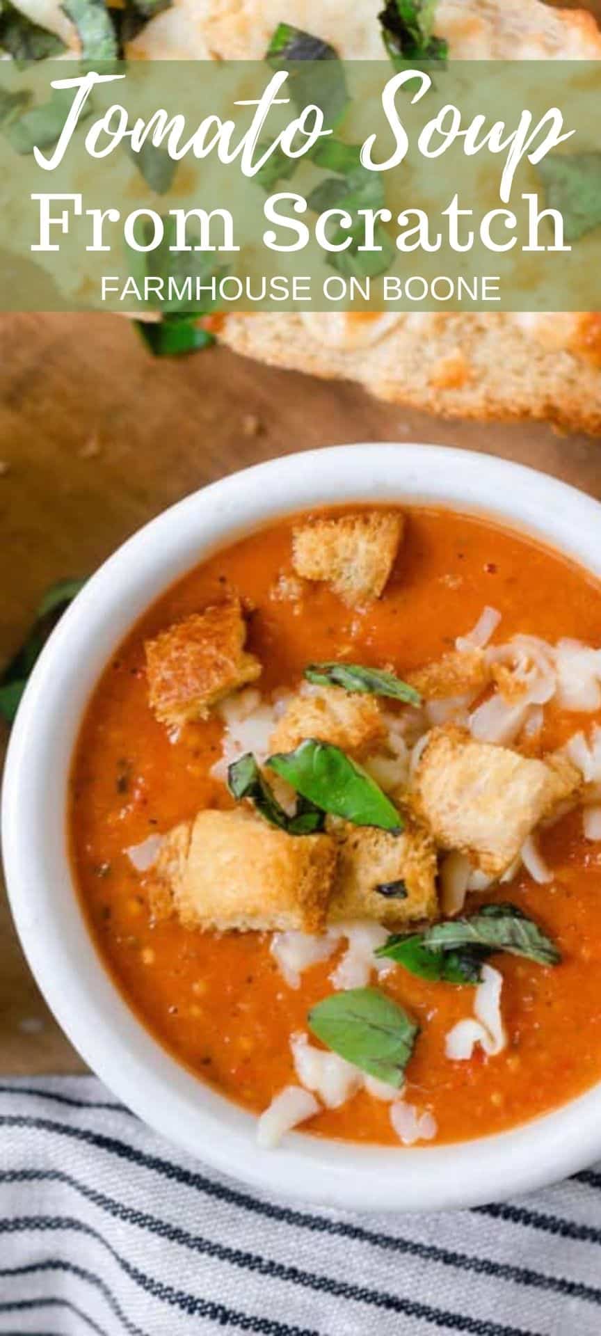 Tomato Soup From Fresh Tomatoes Farmhouse on Boone