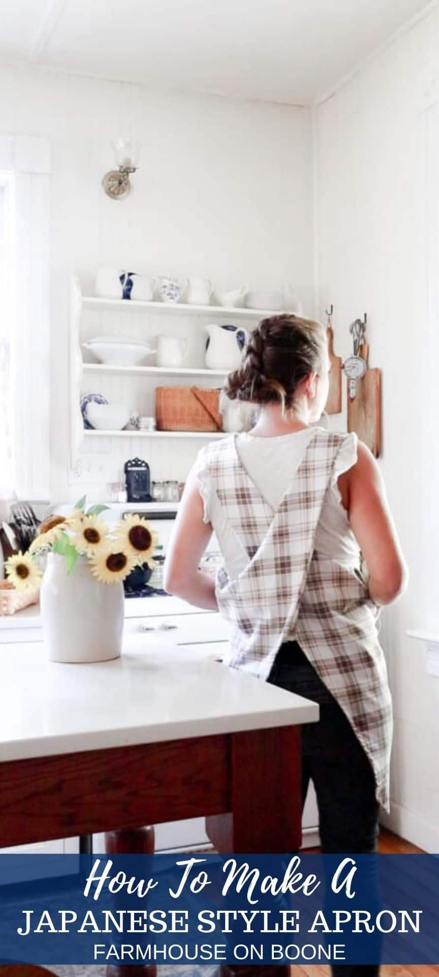 Japanese Apron Tutorial With Free PDF Pattern Farmhouse on Boone