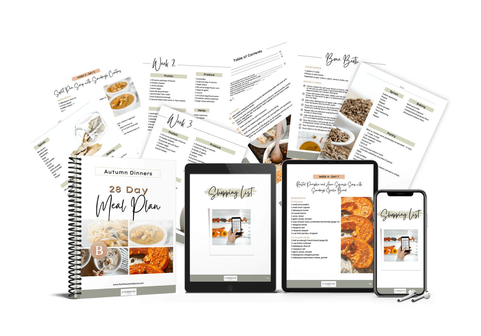 4 Week Fall Meal Plan Farmhouse on Boone 4 Week Fall Meal Plan Farmhouse on Boone