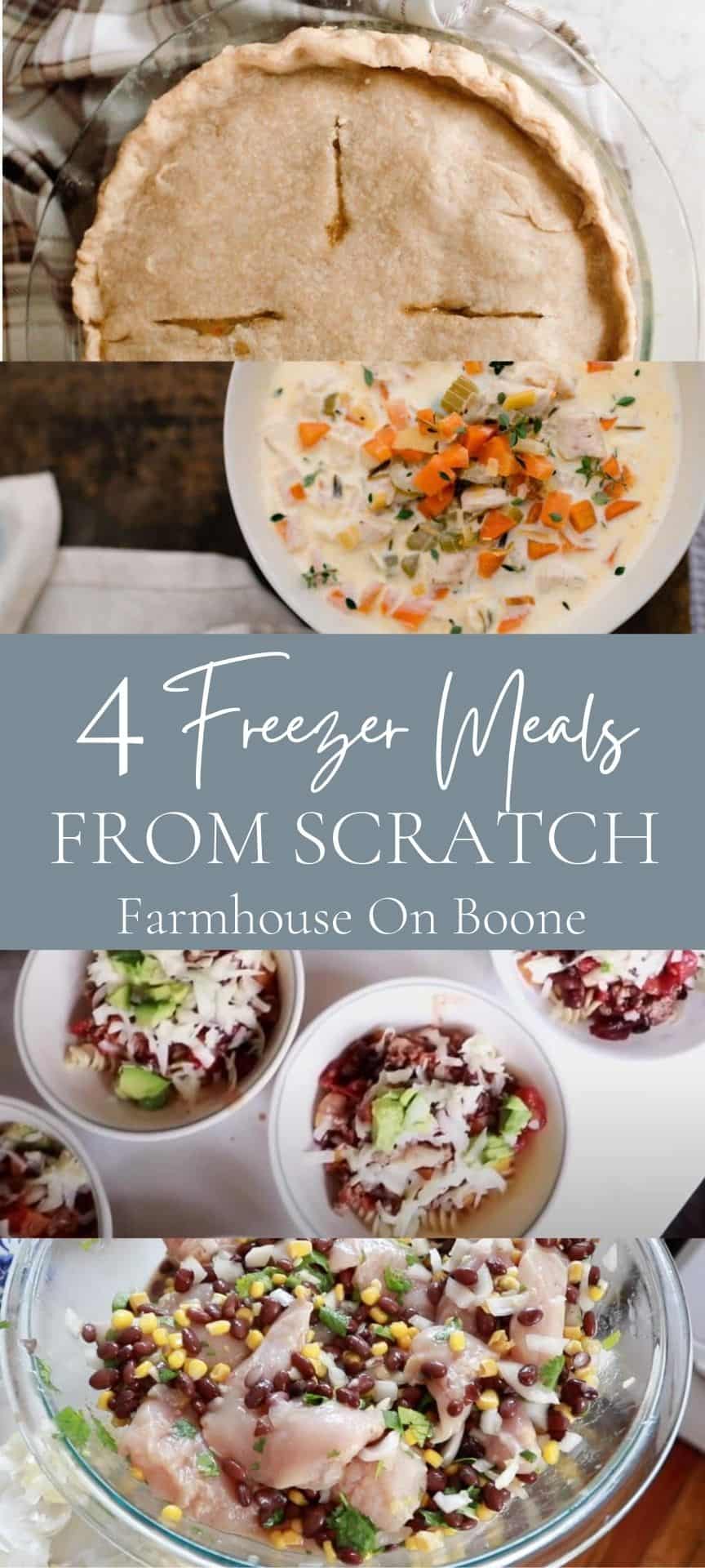 Four Freezer Meal Recipes From Scratch - Farmhouse on Boone