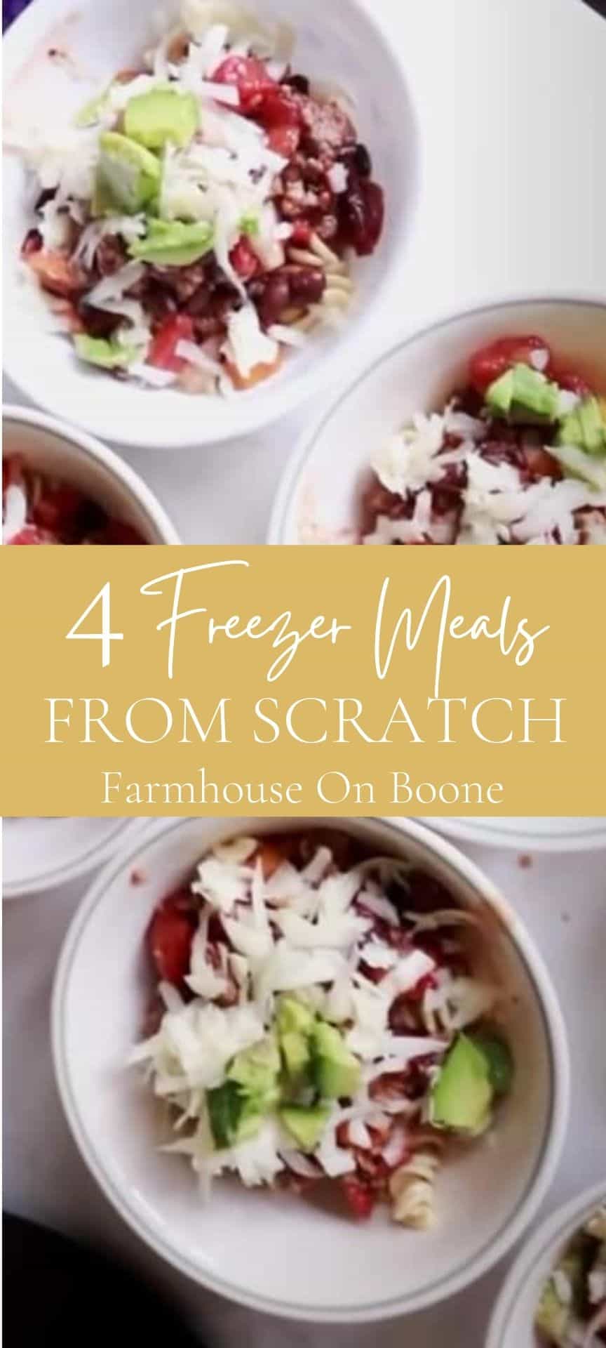 Four Freezer Meal Recipes From Scratch - Farmhouse on Boone
