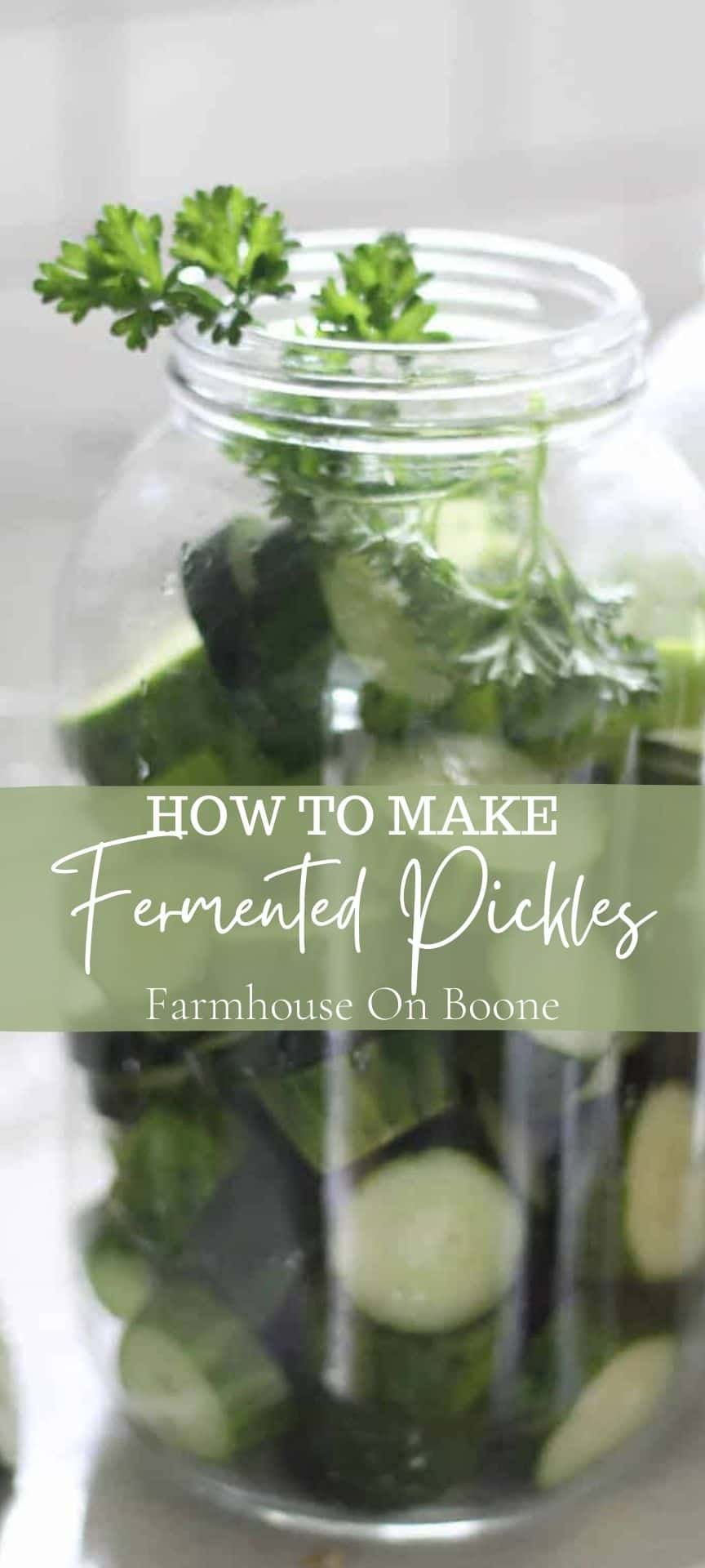 Homemade LactoFermented Pickles Farmhouse on Boone