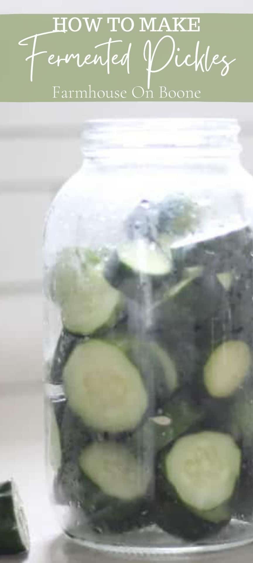 Homemade LactoFermented Pickles Farmhouse on Boone