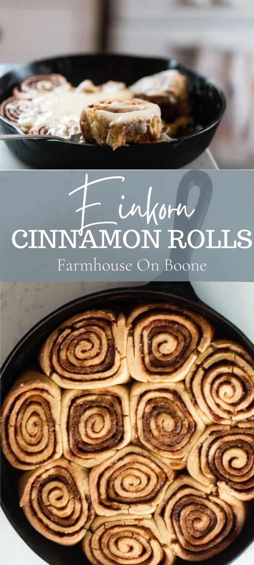 Einkorn Cinnamon Rolls Farmhouse on Boone