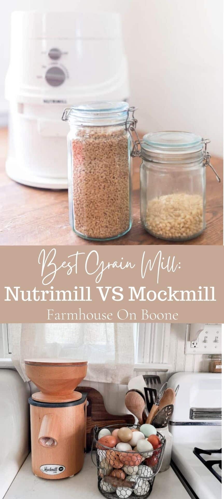 Best Grain Mill Mockmill vs. Nutrimill Farmhouse on Boone