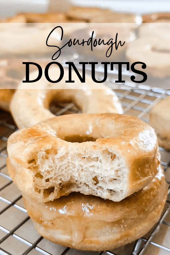 Sourdough Donuts With Vanilla Glaze - Farmhouse on Boone