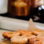 Sourdough Donuts With Vanilla Glaze - Farmhouse on Boone