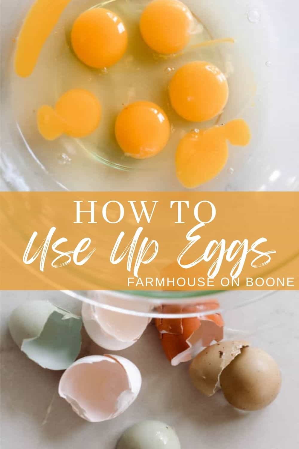 How To Use Up Eggs Recipes & Preserving Farmhouse on Boone