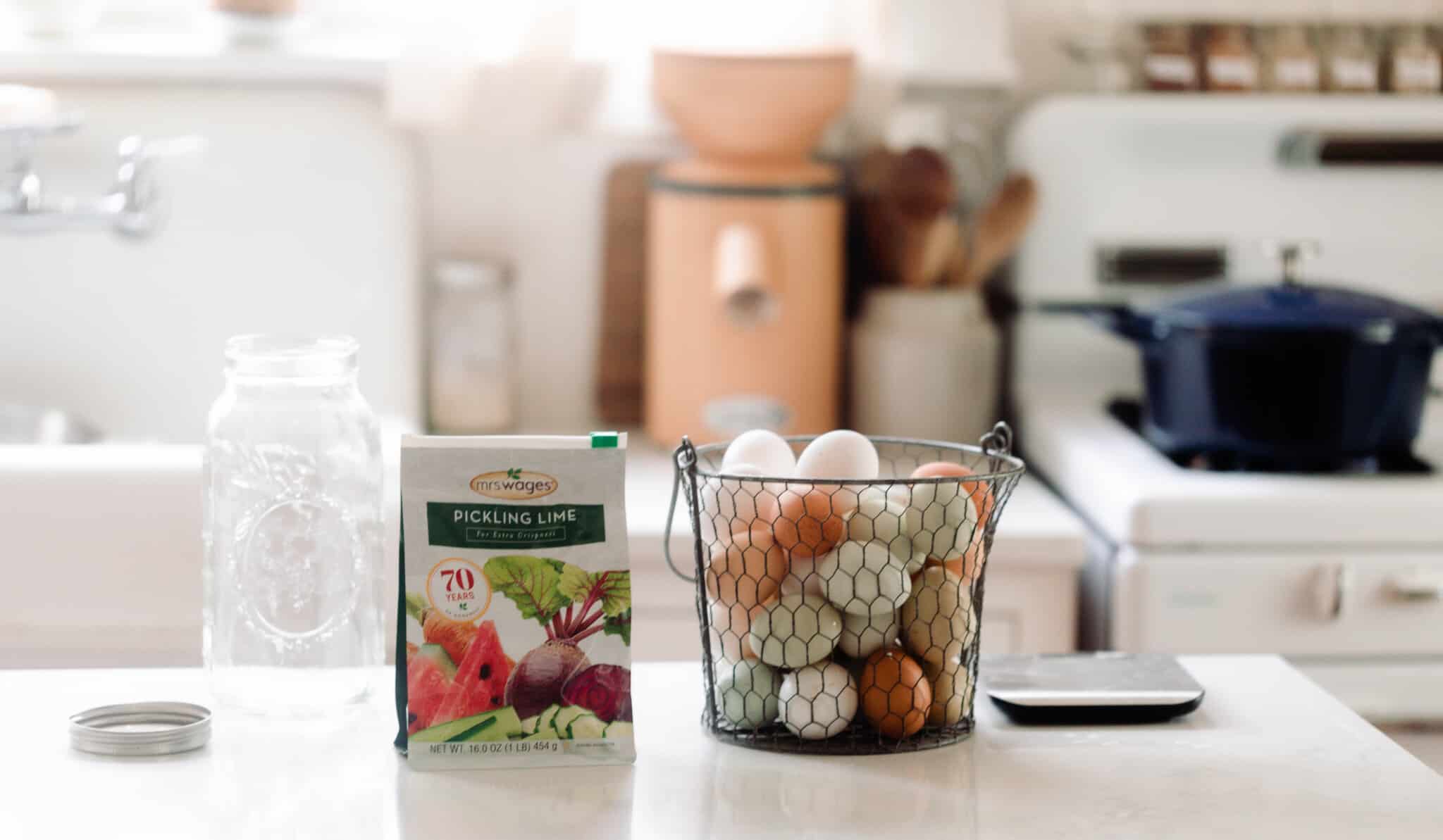 Water Glassing Eggs Farmhouse on Boone