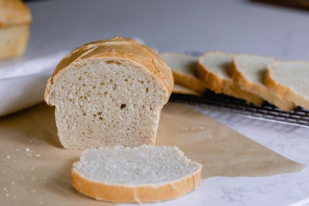 Sourdough Sandwich Bread using Bread Starter - Hostess At Heart