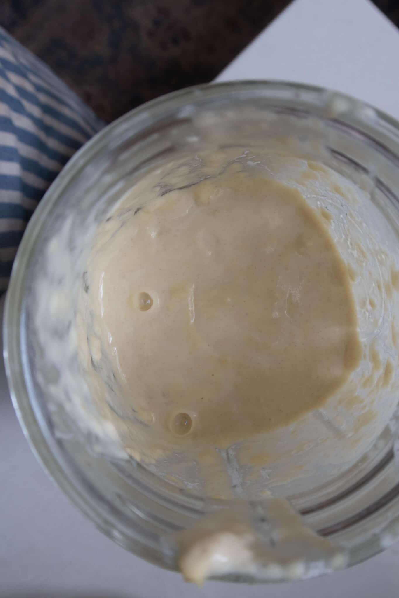 einkorn sourdough starter in a jar