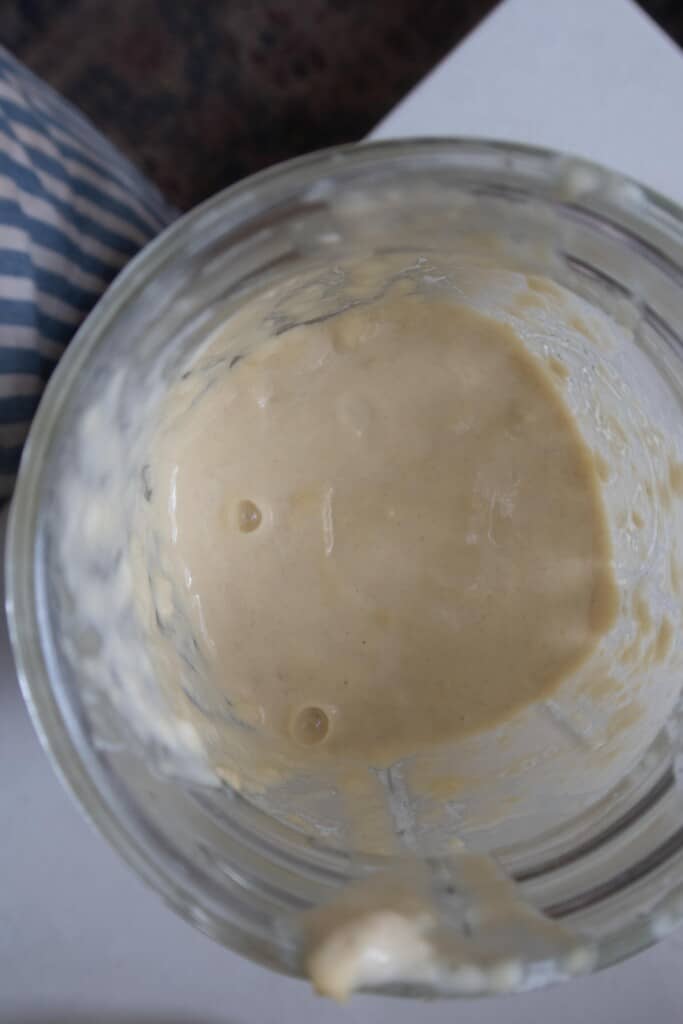 einkorn sourdough starter in a jar