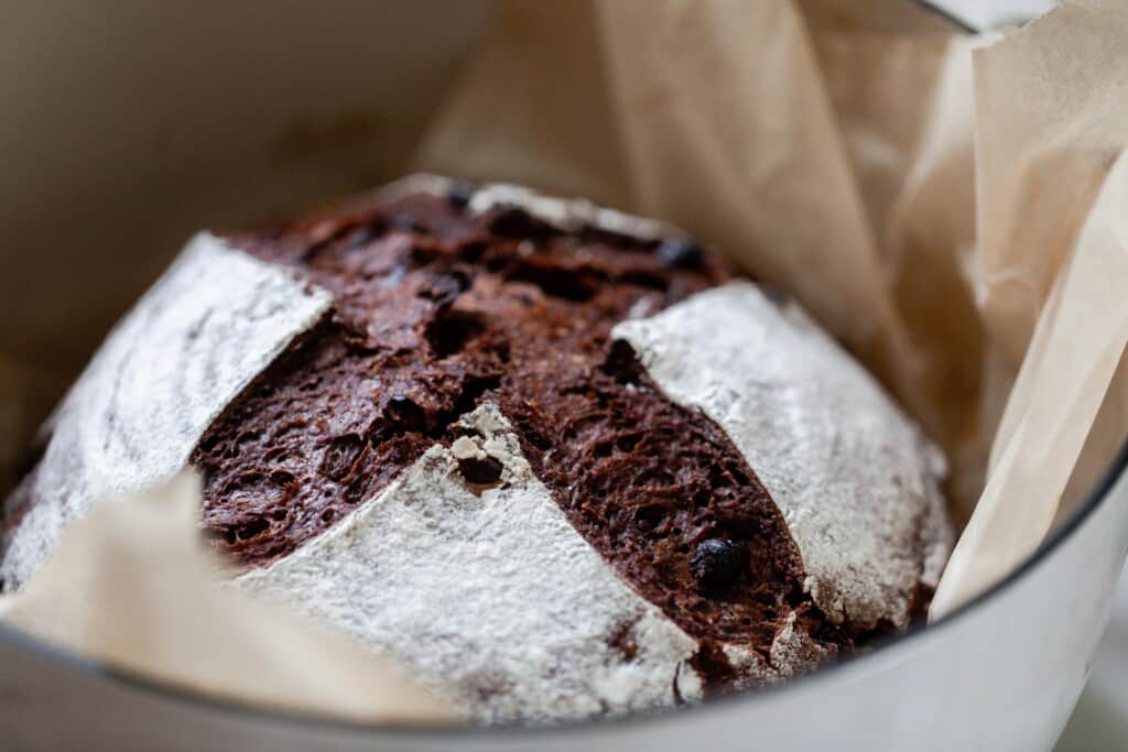 RECIPE  Pumpkin and Chocolate Sourdough Loaf baked in Lodge Cast Iron Loaf  Pan — Artisan Bryan