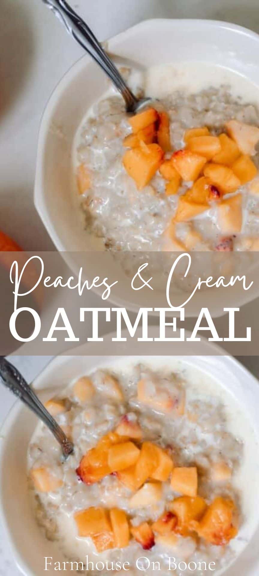 Peaches And Cream Oatmeal Farmhouse on Boone