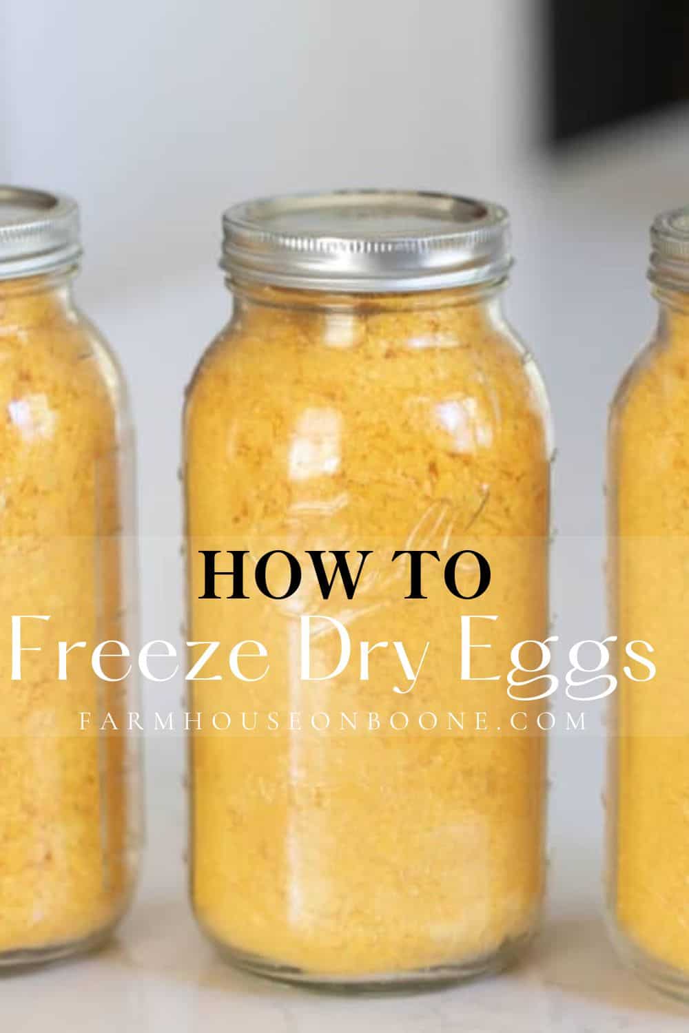 How To Freeze Dry Eggs Farmhouse on Boone