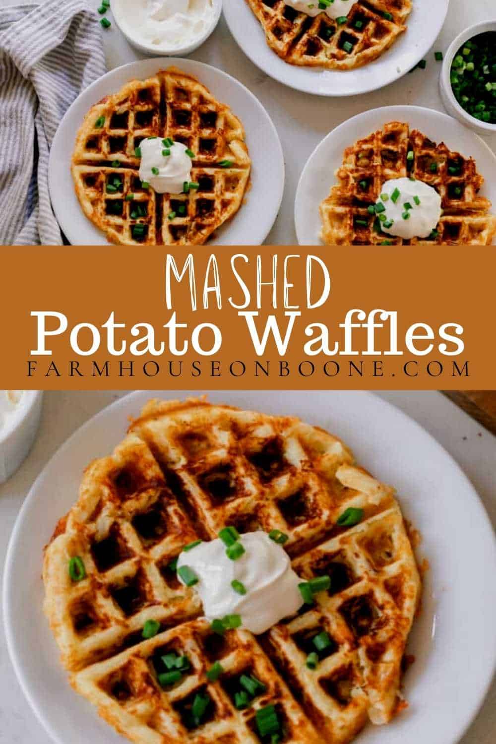 Easy Potato Waffles Two Ways Farmhouse on Boone
