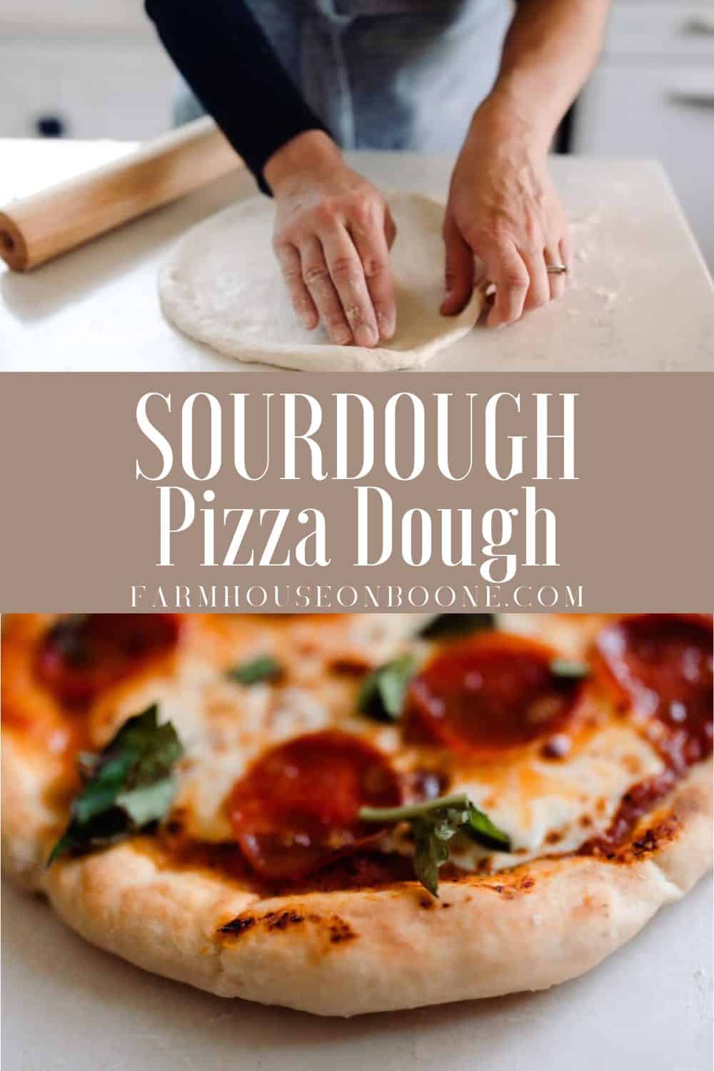 Easy homemade sourdough pizza dough recipe farmhouse on boone