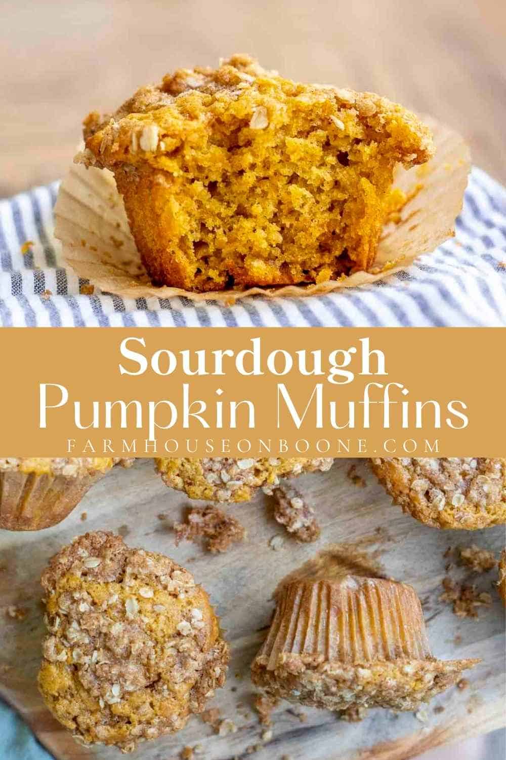 Sourdough Pumpkin Muffins With Oat Crumble Farmhouse on Boone