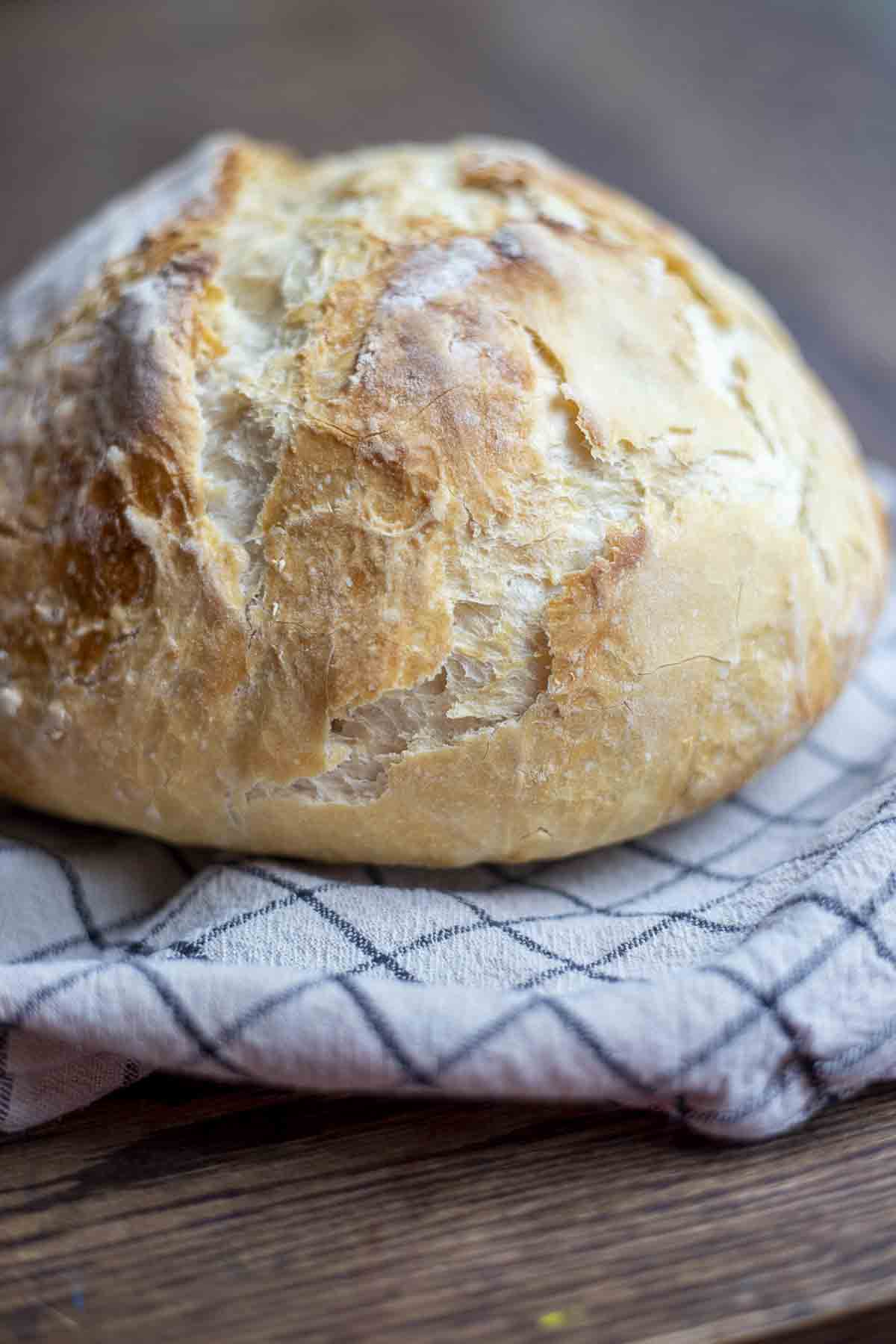 Easy Dutch Oven Sourdough Bread - Stay at Home Sarah