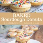 Sourdough Donuts With Vanilla Glaze - Farmhouse on Boone