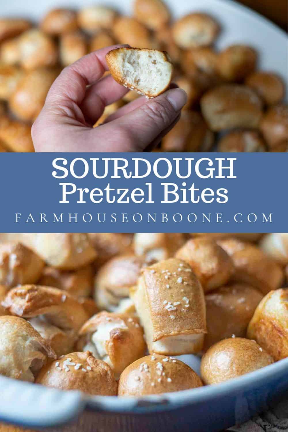 Sourdough Pretzel Bites Farmhouse on Boone