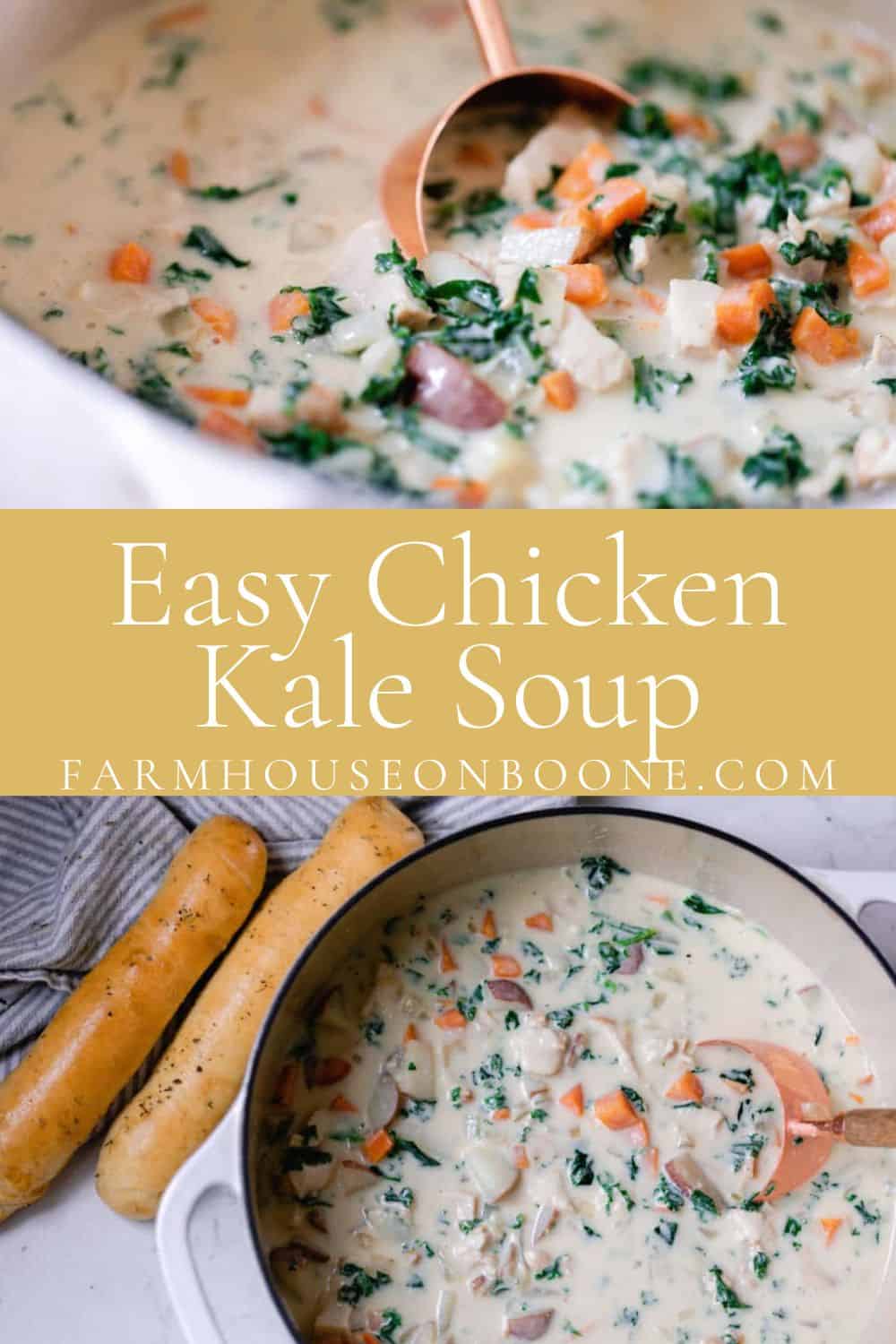 Easy Chicken Kale Soup Recipe Farmhouse on Boone