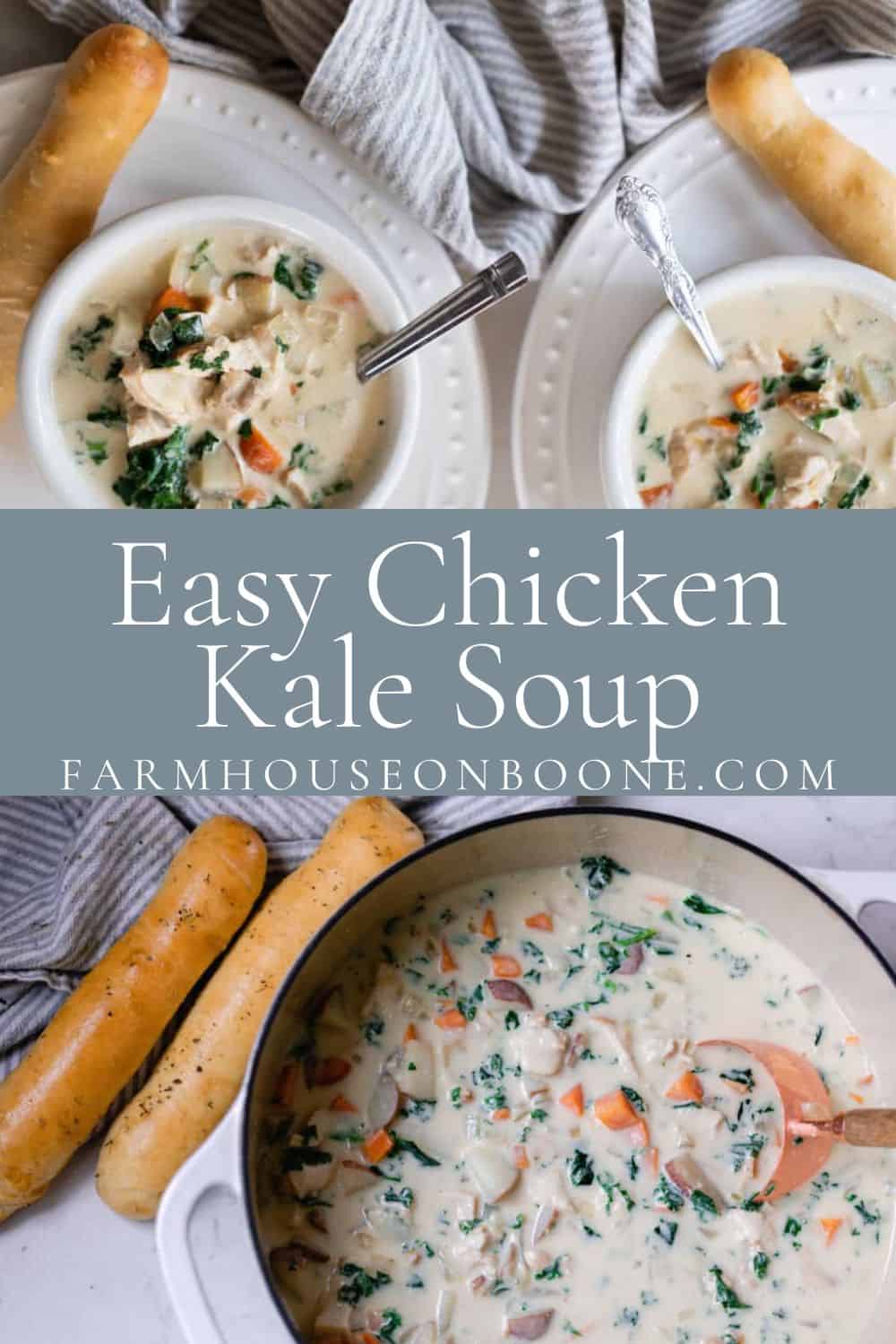 Easy Chicken Kale Soup Recipe Farmhouse on Boone