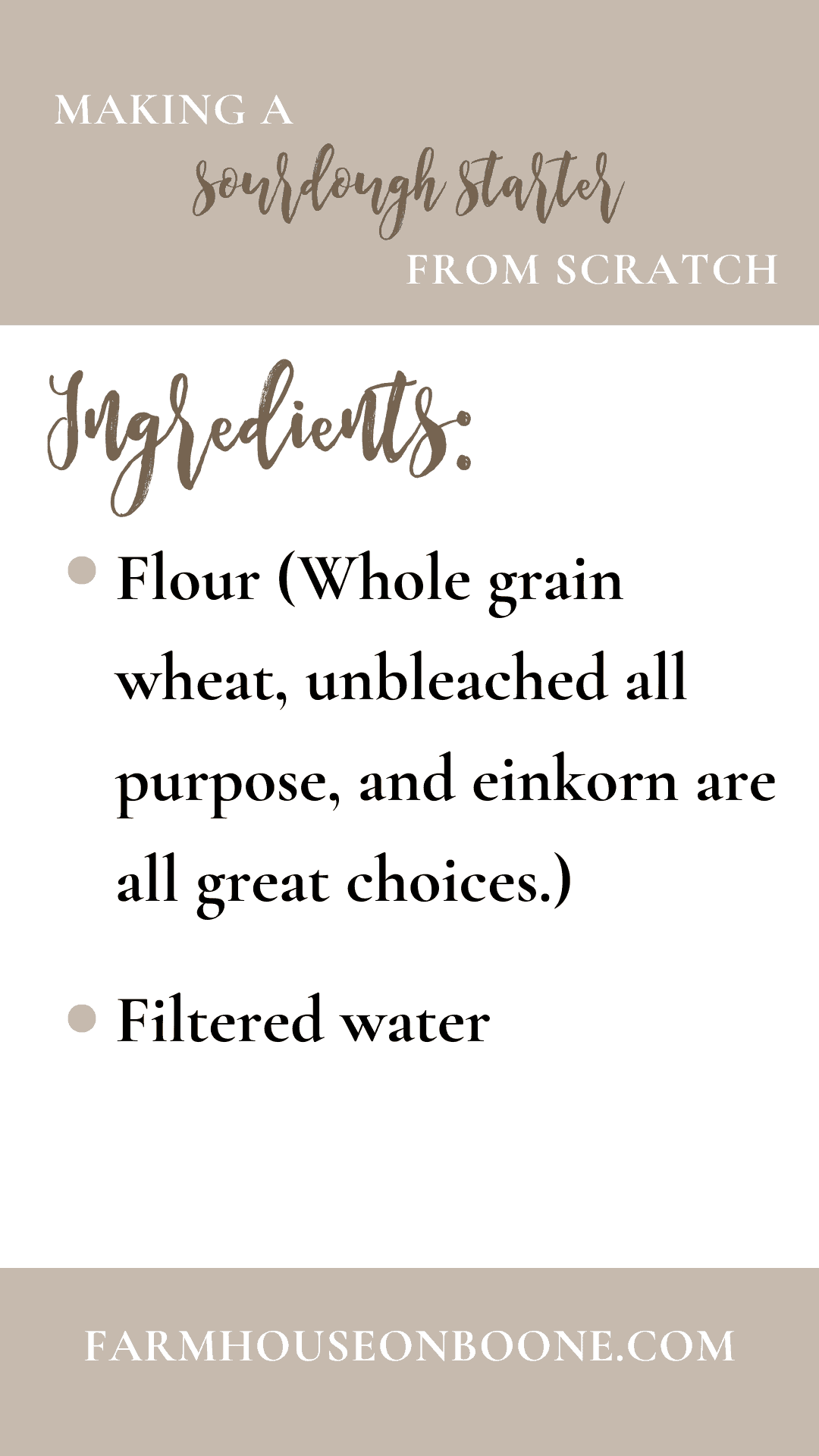 How to Make a Sourdough Starter from Scratch Farmhouse on Boone