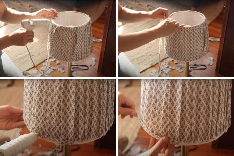 Easy DIY Pleated Lampshades Farmhouse on Boone
