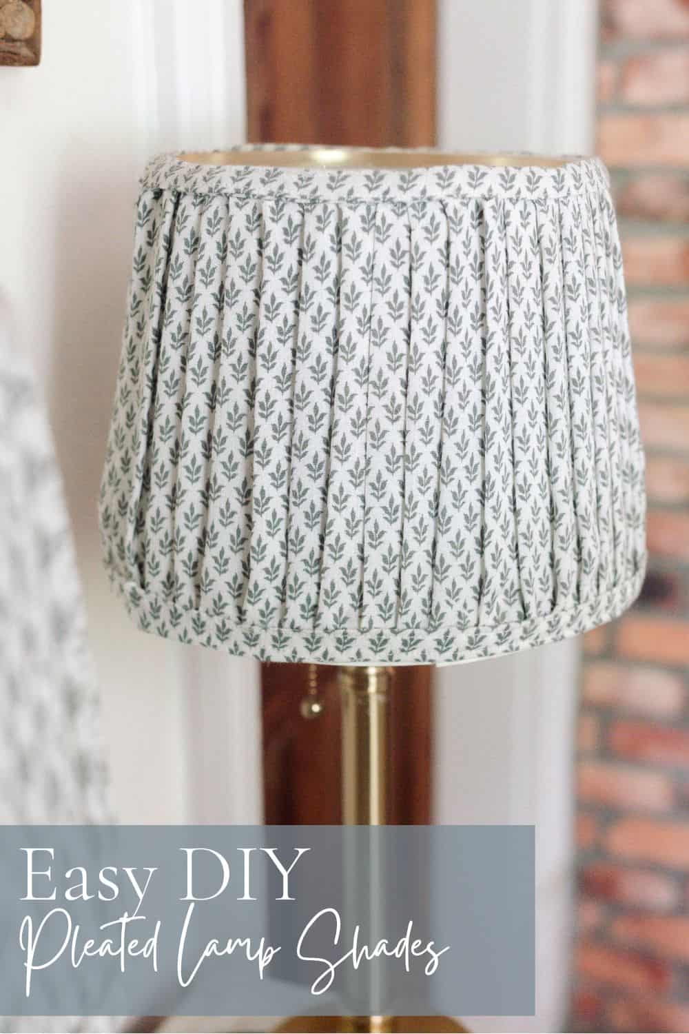 Easy DIY Pleated Lampshades Farmhouse on Boone