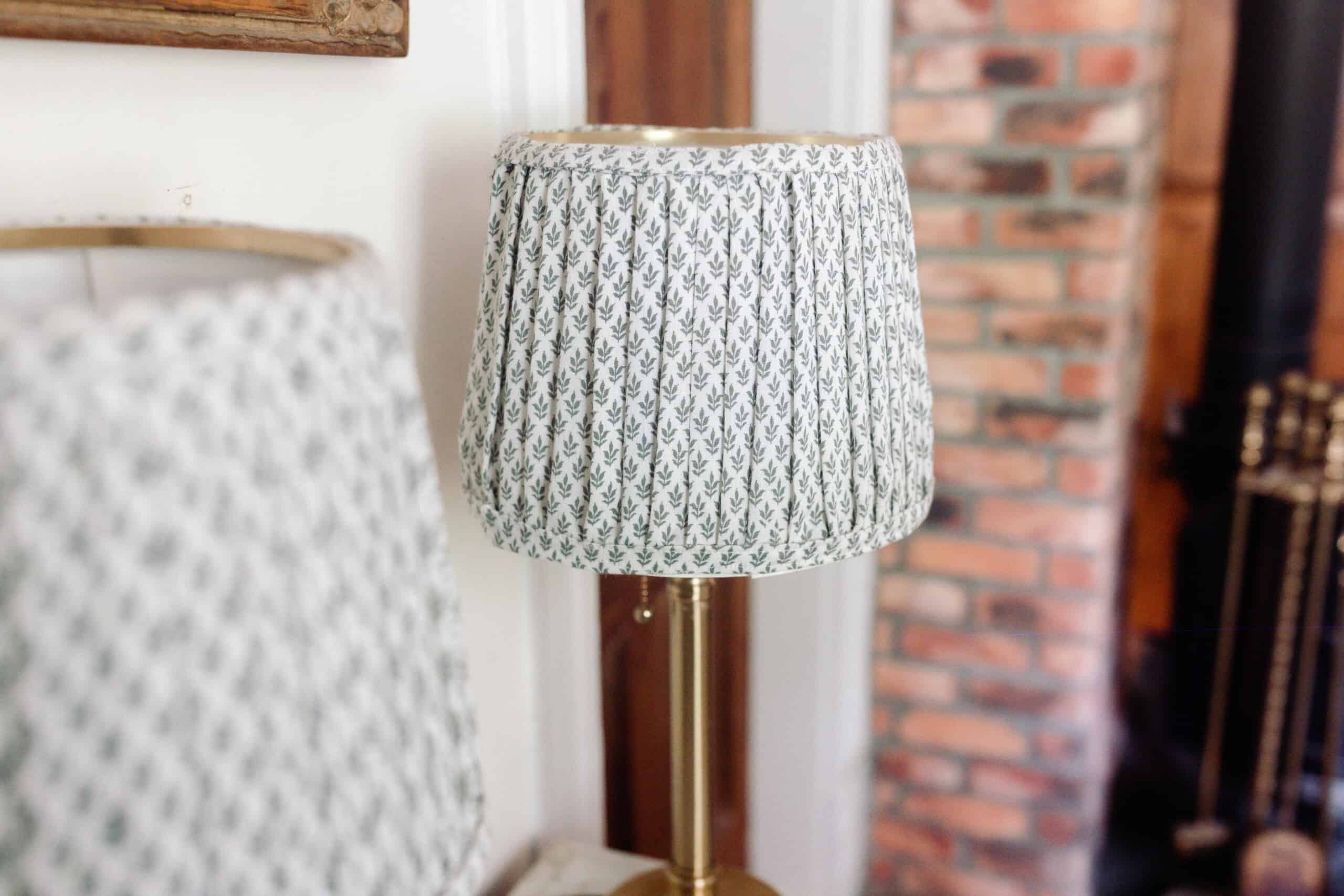 Custom Fabric-Covered Lampshade