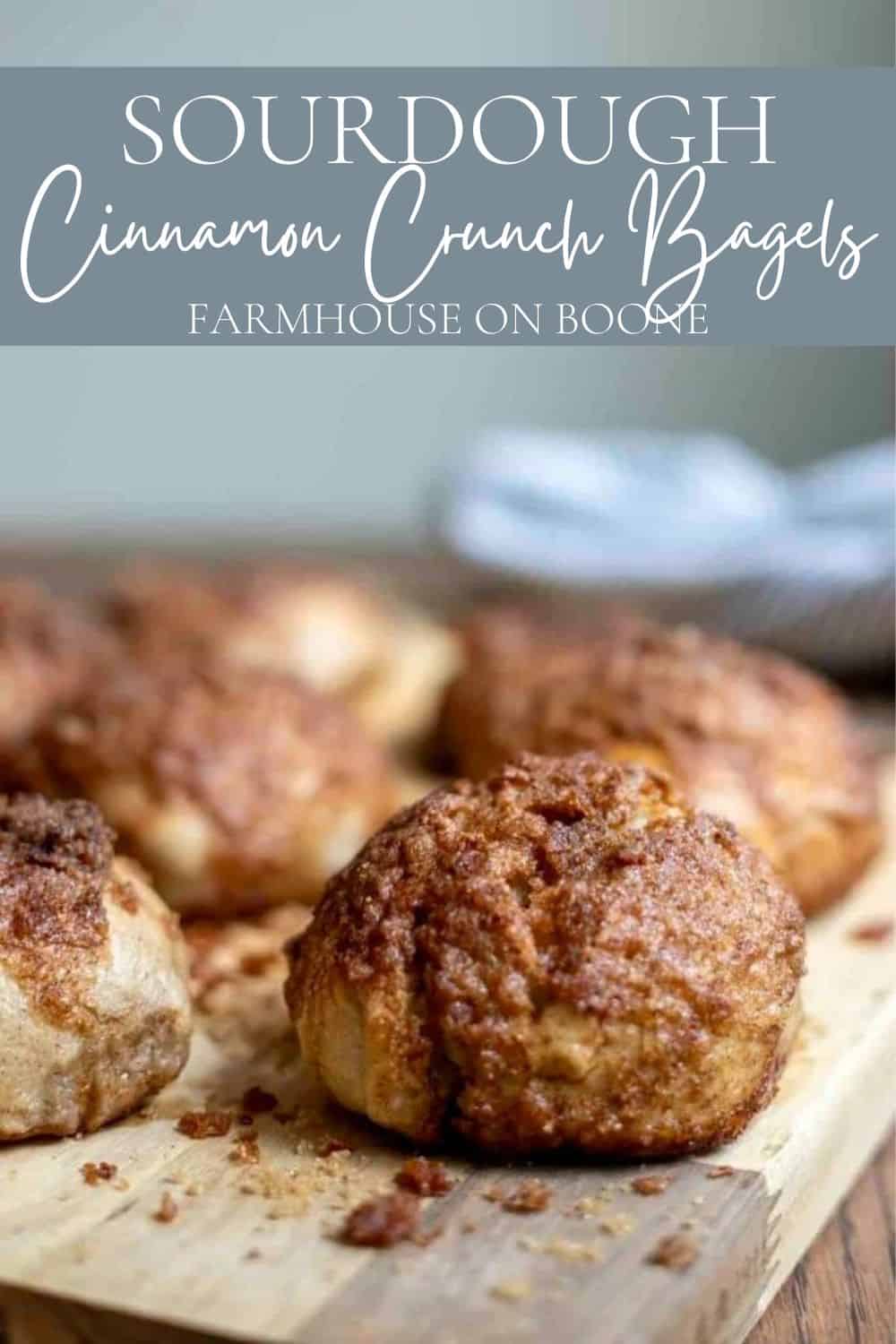 Sourdough Cinnamon Crunch Bagels Farmhouse on Boone