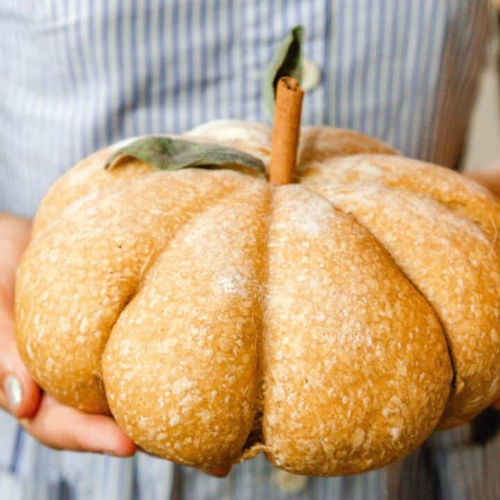 Sourdough Pumpkin Shaped Bread