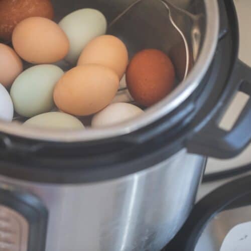 colorful eggs in an Instant Pot