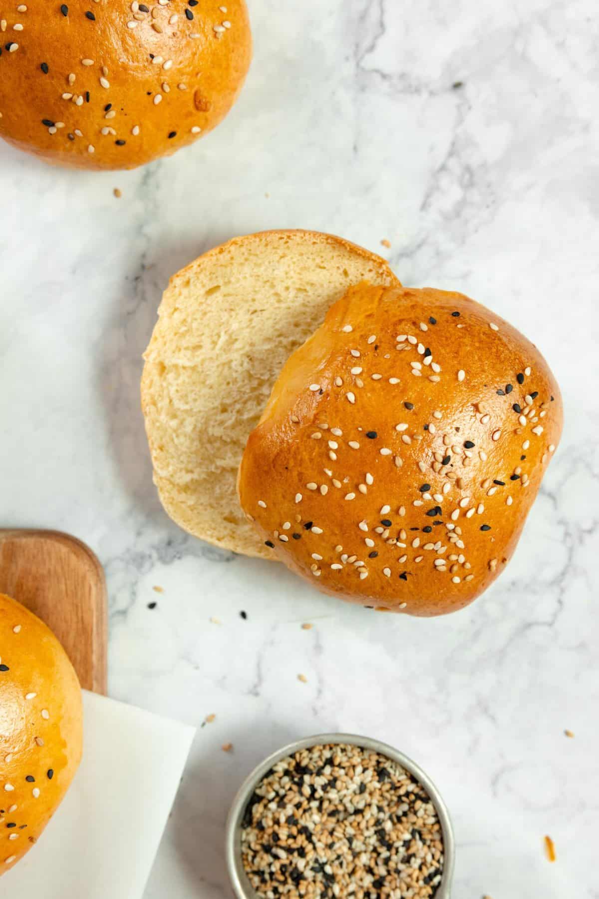 Easy Sourdough Discard Hamburger Buns Farmhouse on Boone