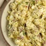 Dill potato salad in a large bowl.