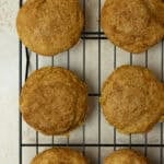 Cookies on a cooling rack.