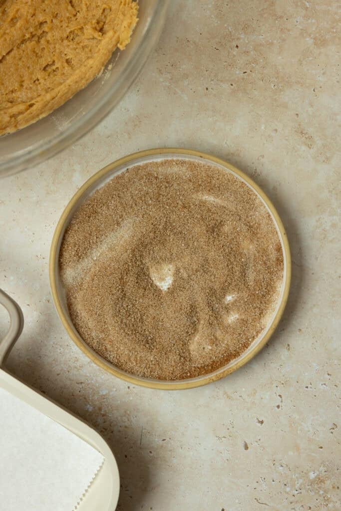 Sugar and spice mixture on a plate.