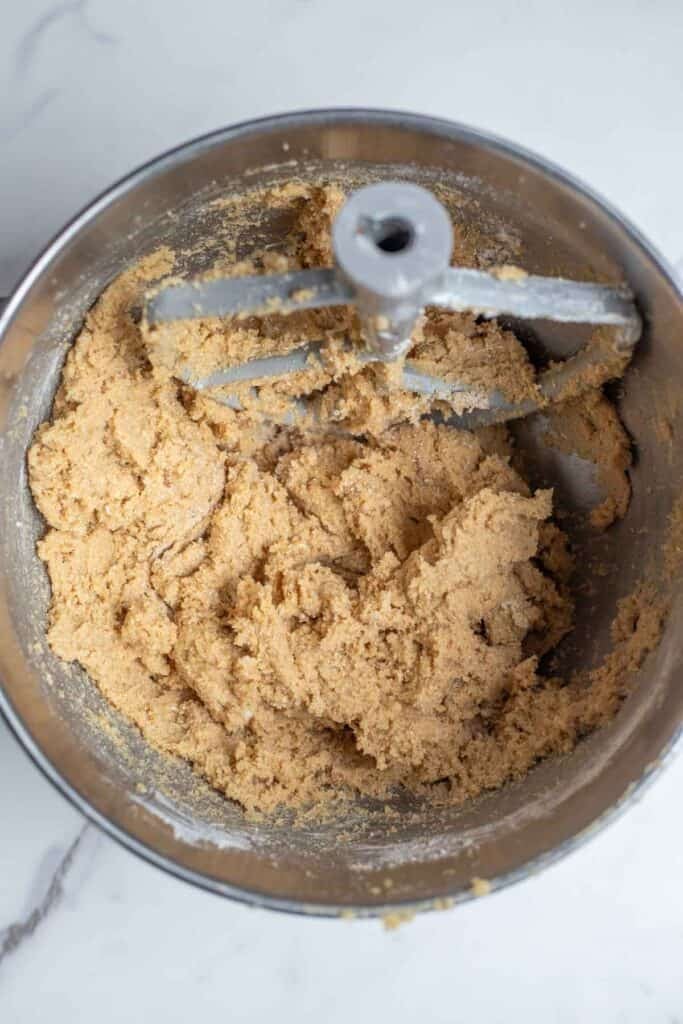 Dry and wet ingredients mixed together.