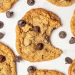 Cookie with a bit taken out of it.