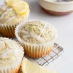 muffins on a cooling rack.