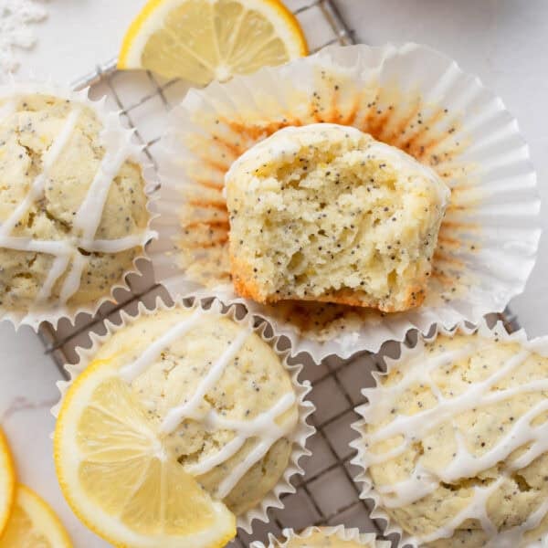 muffins and lemon slices.