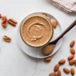 A bowl of nut butter.