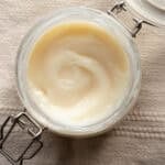 A jar with tallow in it.